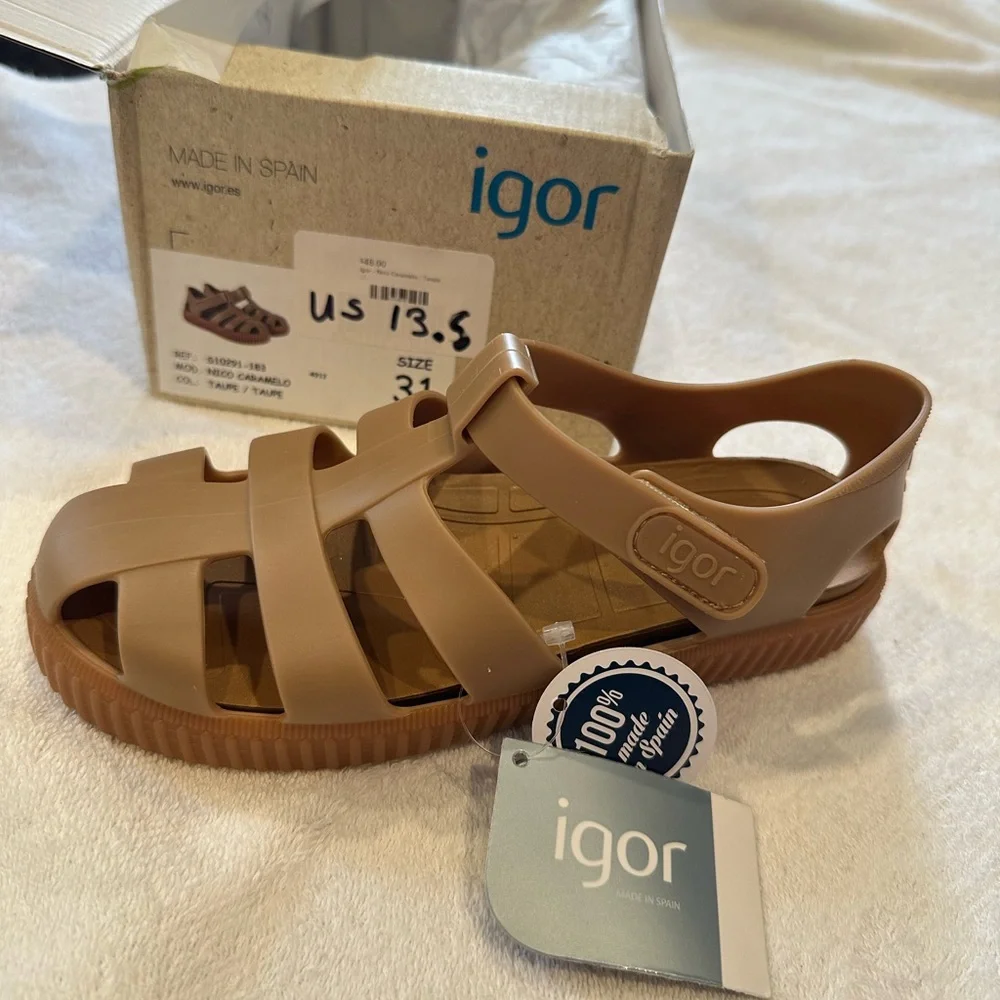 Igor taupe sandal nwt - Picture 3 of 3